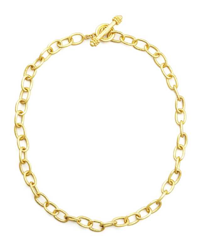 Volterra 19K Gold Link Necklace, 17"L